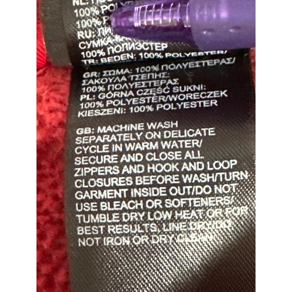 The North Face men’s Canyonlands sz XXL full zip chest zip pocket orange jacket - Picture 7 of 9